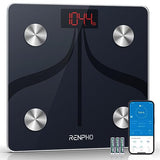 RENPHO Larger Size Body Fat Scale, Scale for Body Weight, Weight Scale with Health Monitor Sync App, Digital Scale with Bluetooth, Elis 1 Smart Bathroom Scale for Weight Loss, BMI (11.8 inches)