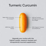 Sports Research Turmeric Curcumin C3 Complex - Softgels with Bioperine Black Pepper Extract & Organic Coconut Oil, Standardized 95% Curcuminoids - Non-GMO Verified & Gluten Free - 500mg, 60 Count