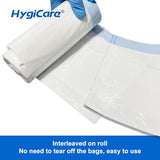 HygiCare Enlarged Bedpan and Commode Liner Value Pack 200 Count Leakproof Medical Grade Fit All Portable Bedpan and Commode Bucket No Need to Tear off