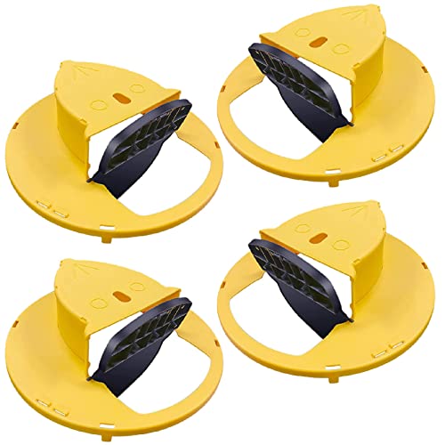 Mouse Trap Bucket Lid (4 Packs) - Flip Bucket Lid Mouse Trap, Humane Mouse/Mice/Rat Trap for Indoor/Outdoor/Garage/Patio