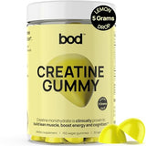 BOD Creatine Gummies 5g for Men & Women, 30 Servings, Chewables Creatine Monohydrate Gummies for Men and Women, Muscle Strength, Muscle Builder, Energy Boost, Pre-Workout Supplement, 150 Gummies