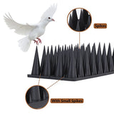 Bird Spikes, 20 Packs Bird Deterrent, Raccoon for Outdoor Repelling Reptiles, Squirrel Spikes for Fences and Roofs to Keep Birds Away