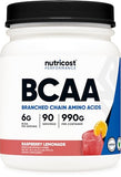 Nutricost BCAA Powder 2:1:1 (Raspberry Lemonade, 90 Servings)