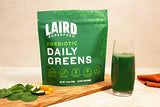 Laird Superfood Prebiotic Daily Greens Powder – Essential Vitamins & Minerals - Prebiotic Fiber, Adaptogen and Fruits & Vegetables – Supports Gut Health – Non-GMO, Vegan - 14.8 oz Bag, Pack of 1