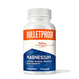 Bulletproof Magnesium Capsules, 90 Count, Supplement for Nervous System, Muscle and Bone Support