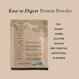 Truvani Organic Vegan Protein Powder Chocolate Peanut Butter - 20g of Plant Based Protein, Organic Protein Powder, Pea Protein for Women and Men, Vegan, Non GMO, Gluten Free, Dairy Free (Travel Kit)