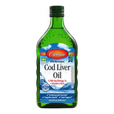 Carlson - Cod Liver Oil, 1100 mg Omega-3s, Wild-Caught Norwegian Arctic Cod-Liver Oil, Sustainably Sourced Nordic Fish Oil Liquid, Unflavored, 500 ml (16.9 Fl Oz)