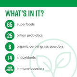 Vibrant Health, Green Vibrance, Vegan Superfood Powder, 15 Servings