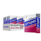 Propel Powder Packets, Black Cherry With Electrolytes, Vitamins and No Sugar (Packaging May Vary), 10 Count (Pack of 12)