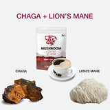 Tiger 2 Mushroom Coffee- Organic Lions Mane and Chaga Mushroom with Arabica coffee, 30 servings, Memory, Focus, Immune System Booster, Vegan, Non-GMO and Great Taste