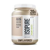 Isopure Unflavored Vegan Protein Powder, with Monk Fruit Sweetener & Amino Acids, Post Workout Recovery, Sugar Free, Plant Based, Organic Pea Protein, Dairy Free, 20 Servings (Packaging May Vary)