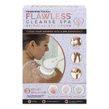 Finishing Touch Flawless Cleanse Spa, Electric Body Brush- with 3 Multi-Purpose Cleansing Heads for a Full Body Spa Experience