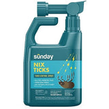 Sunday Nix Ticks - Tick Control Spray - Ready-to-Use Bug Spray - Concentrated Cedar Oil - Helps Kill Ticks, Tick Larvae, Fleas, and Mosquitos - Lasts up to 4 Weeks - 32 Fl Oz