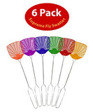 Supreme Bug & Fly Swatter 6-Pack – Braided Metal Handle 6 Pack Fly Swatters, Multi Pack Colors, – for Indoor/Outdoor – Flyswatter (21 inch- Set of 6)