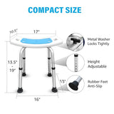 Nurhome Shower Seat for Inside Shower Nonslip Shower Chair for Bathtub for Small Space Tool Free Anti-Slip Shower Seat for Seniors Elderly, Disabled, Handicap and Injured,300lbs