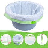 Commode Liners - 150 Strong Bedside Commode Liners Portable Toilet Bags Fits All Standard Adult Commode Chairs Toilet Bucket Potty Bedpan - Leakproof, Make Cleanup Simple (Green-150)