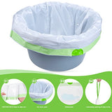 Commode Liners - 90 Strong Bedside Commode Liners Portable Toilet Bags Fits All Standard Adult Commode Chairs Toilet Bucket Potty Bedpan - Leakproof, Make Cleanup Simple (Green-90)