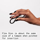 Flex Menstrual Discs | Disposable Period Discs | Reduce Cramps & Dryness | Beginner-Friendly Tampon Alternative | Capacity of 5 Super Tampons | Made in Canada | 3-Pack (36 Total Count)