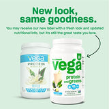 Vega Protein and Greens Protein Powder, Chocolate - 20g Plant Based Protein Plus Veggies, Vegan, Non GMO, Pea Protein for Women and Men, 1.2 lbs (Packaging May Vary)