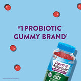 Digestive Advantage Prebiotic Fiber Gummies + Probiotics for Gut Health - 5g Prebiotic Fiber + 1 Billion CFU Probiotic, Supports Digestive Health & Regularity - (60ct Bottle), Strawberry Flavor*