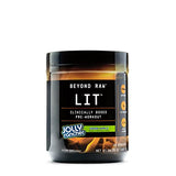 BEYOND RAW LIT | Clinically Dosed Pre-Workout Powder | Contains Caffeine, L-Citrulline, Beta-Alanine, and Nitric Oxide | Jolly Rancher Green Apple | 30 Servings