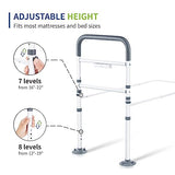 Canford Bed Rails for Elderly Adults Safety - with Motion Light, Bed Assist Rail Handle with Support Legs, Bedside Hand Guard Grab Bar for Seniors & Surgery Patients Fits King, Queen, Full, Twin