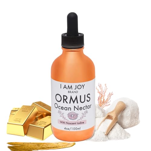 I Am Joy co. Ormus Ocean Nectar Monoatomic Gold with Iodine Designed to Decalcify The Pineal Gland, Support Thyroid and Increase Feelings of Alertness, Clarity of Thought and Energy 4oz