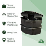 Rat Bait Stations by Eco Pro Pest Control | 2-Pack Indoor & Outdoor Rodent Bait Station | Pellet/Block (Not Included) Secured by Rat Bait Station Key & Lock | Pet & Child-Safe Rodent Trap Alternative