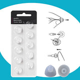 Hearing Aid Domes for Oticon Replacements, Oticon Minifit Double Vent Bass Domes (10 mm/2 Packs）, Universal Domes for Oticon Hearing Aid Supplies.