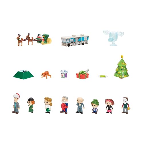 Jakks Holiday Christmas Vacation Advent Calendar 2023 for Kids & Family – Enjoy 24 Days of Countdown Surprises! Delightful 2-Inch Scale Figures & Accessories