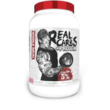 5% Nutrition Rich Piana Real Carbs + Protein | Clean Mass Gainer Protein Powder | Real Food Carbohydrate Fuel for Pre Workout/Post-Workout Recovery Meal | 3 lb, 20 Srvgs (Birthday Cake + Protein)