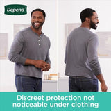 Depend Fresh Protection Adult Incontinence Underwear for Men (Formerly Depend Fit-Flex), Disposable, Maximum, Extra-Extra-Large, Grey, 44 Count, Packaging May Vary