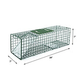 HOMESTEAD Heavy Duty Live Trap - Professional Style One-Door Live Animal Traps for Rabbit, Squirrel, Possum, Skunk, Kitten, Mink Small