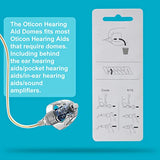 Hearing Aid Domes for Oticon MiniFit Double Vent Bass Domes: 3 Packs (8mm),Universal Domes for Oticon Hearing Aid Supplies