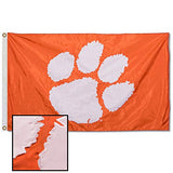 Clemson Tigers Embroidered and Stitched Nylon Flag