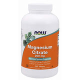 NOW Supplements, Magnesium Citrate 200 mg, Enzyme Function*, Nervous System Support*, 250 Count (Pack of 1)