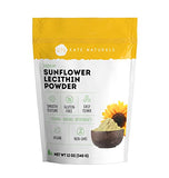 Kate Naturals Sunflower Lecithin Powder for Baking Bread, Gummies, Cooking (12oz) 100% Natural, Gluten Free, Non-GMO Substitute for Lecithin Powder for Liposomal Vitamin C, Lactation Supplement