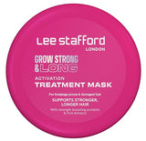 Lee Stafford Grow Strong & Long Hair Growth Activation Mask Cream | Hair Regrowth Treatment Mask For Women & Men Hair Fall Control | Hair Lengthening Thickening Product | Vegan | Parabens Free