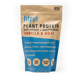 fitppl Plant Based Protein Powder w/Superfoods, Ashwagandha, Reishi, Lions Mane for Optimal Health | 18G of Organic Vanilla Vegan Protein, Gluten Free, Stevia Free, Sugar Free, 20 Servings