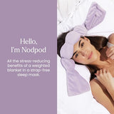 Nodpod Gentle Pressure Sleep Mask | Patented Light Blocking Design for Sleeping, Travel & Relaxation | Bead Filled, Machine Washable, BPA Free Eye Pillow (Wisteria)