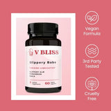 V Bliss Slippery Babe Vaginal Moisturizer Capsules | Relieves Vaginal Dryness with Slippery Elm, Fenugreek, & Maca | Vaginal Wetness | Once Daily, 60 Capsules