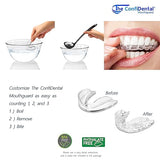 The ConfiDental Mouth Guard for Grinding Teeth at Night - 3 Models Pack of 6 Moldable Dental Night Guards for Teeth Grinding and Clenching Teeth Grinding Mouth Guard for Sleep