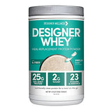 Designer Wellness, Designer Whey Protein Meal Powder with Vitamins, Minerals, and Organic Superfood Complex Carbs, Non GMO, Vanilla Bean, 1.72 Pound