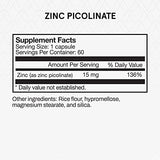 Momentous Zinc Picolinate - Immunity & Hormone Support - Bioavailable Zinc Supplement- Promotes Joint Health & Lean Muscle Mass (60 Servings)