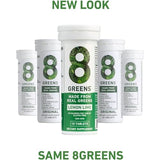8Greens Daily Greens Effervescent Tablets - Superfood Booster, Energy & Immune Support, Made with Real Greens, Vitamin C, Lemon Lime, 10 Tablets