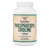 Phosphatidylcholine 1,200mg – 210 Softgels – Enhanced Version of Sunflower and Soy Lecithin (Choline Supplements) - Non-GMO, Manufactured and Tested in The USA to Support Brain Health by Double Wood