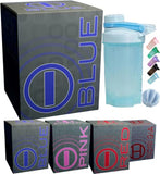 20 Sachets of bHIP i-Blue Energy Blend for Women/Men (Perfect to Support Noni Gia & i-Red/i-Pink),Bonus A Small Shaker Cup 12Oz (Color May Vary)