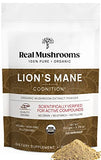 Real Mushrooms Lion’s Mane Powder - Organic Lions Mane Mushroom Extract for Cognitive Function & Immune Support - Brain Supplements for Memory and Focus - Vegan Mushroom Supplement, 150 Servings