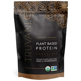 Truvani Organic Vegan Protein Powder Chocolate - 20g of Plant Based Protein, Organic Protein Powder, Pea Protein for Women and Men, Vegan, Non GMO, Gluten Free, Dairy Free (20 Servings)