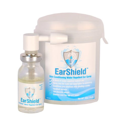 Ear Shield Skin Conditioning Water Repellent Ear Spray, .33 Fluid Ounce